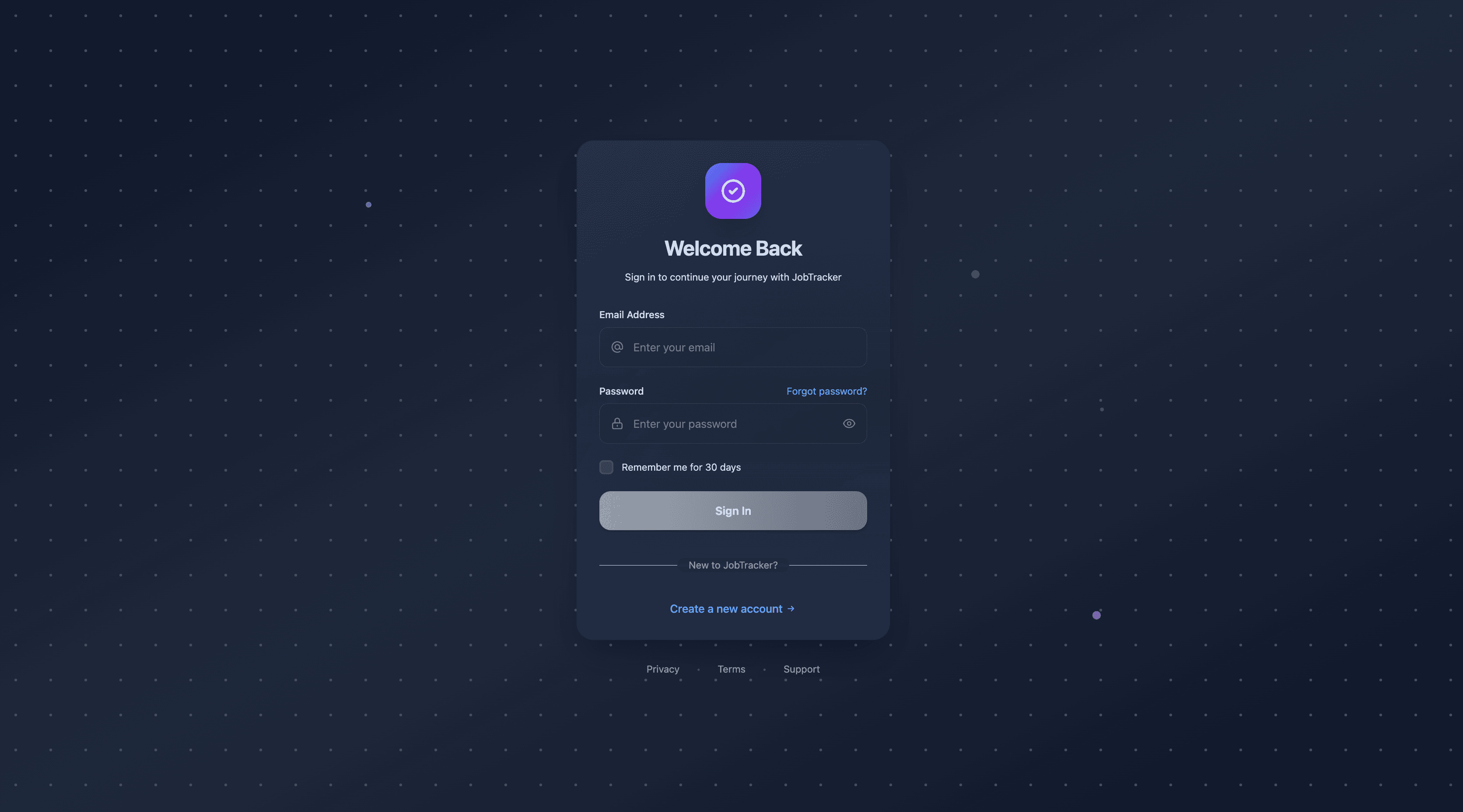 JobTracker screenshot 1