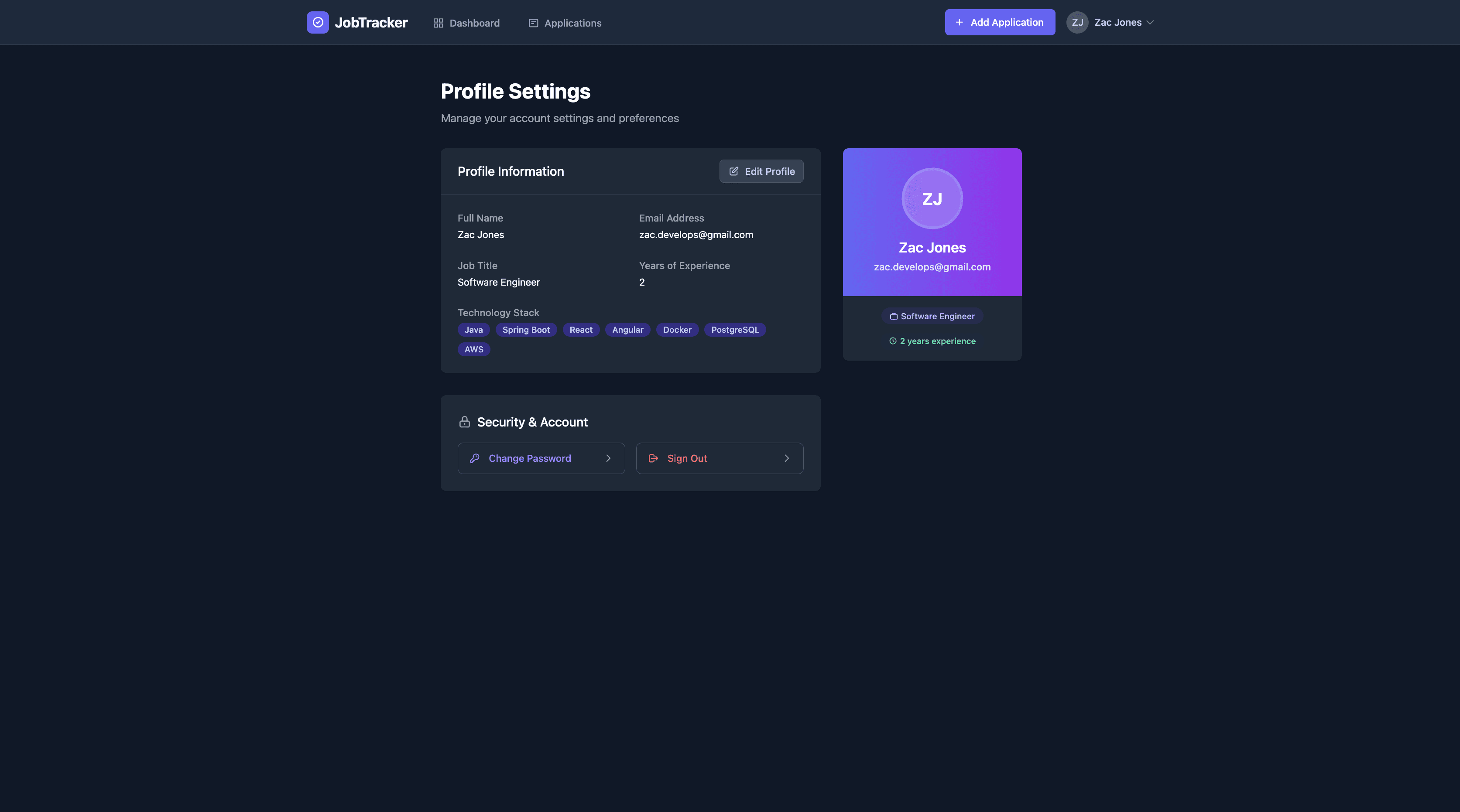 JobTracker screenshot 6